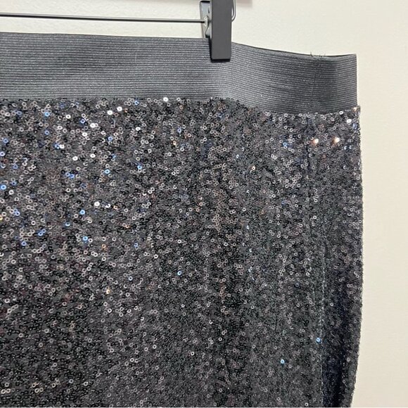PENNINGTON’S Black Sequin Skirt Size 4x - Picture 2 of 7